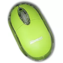 Mouse USB Ótico Verde Limão Maxprint