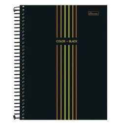 O Caderno Universitário 1 Matérias Capa Dura Color + Black