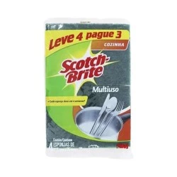 Pacote c/4 Esponjas Scotch Brite 3M