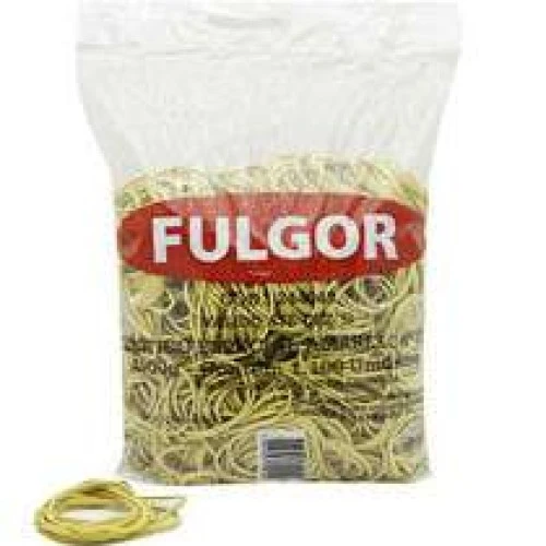 Pacote de Elásticos Amarelo 1kg Fulgor com 1.100 Unidades