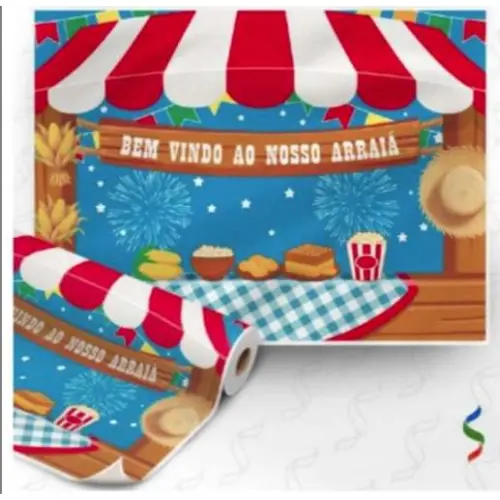 Painel Tenda de Arraiá - 1,40x1,03cm Painel Tenda de Arraiá - 1,40x1,03cm