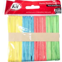 Palito de Picolé e Artesanato Sortido - Kit