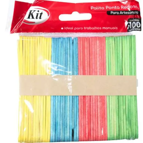Palito de Picolé e Artesanato Sortido - Kit