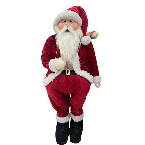Papai Noel Artesanal Sortido 1,3 metros - Pé de Pano