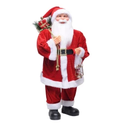 Papai Noel em Pé 90cm com Saco de Presente - Cromus