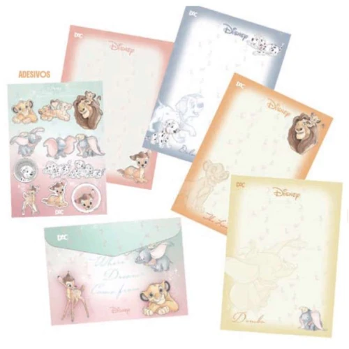 Papel Carta Decorado Disney 20 folhas - DAC Papel Carta Decorado Disney 20 folhas - DAC