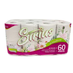 Papel Higiênico Sirius 16 rolos c/60 metros