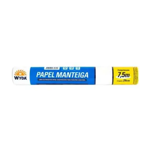 Papel Manteiga 30x7,5cm Rolo - wyda Papel Manteiga 30x7,5cm Rolo - wyda