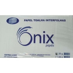 Papel Toalha Interfolhado Branco Extra Luxo 1000 folhas - Onix