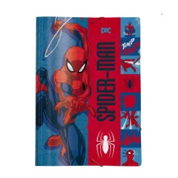 Pasta com Elástico Plástica Homem Aranha - DAC