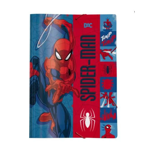 Pasta com Elástico Plástica Homem Aranha - DAC