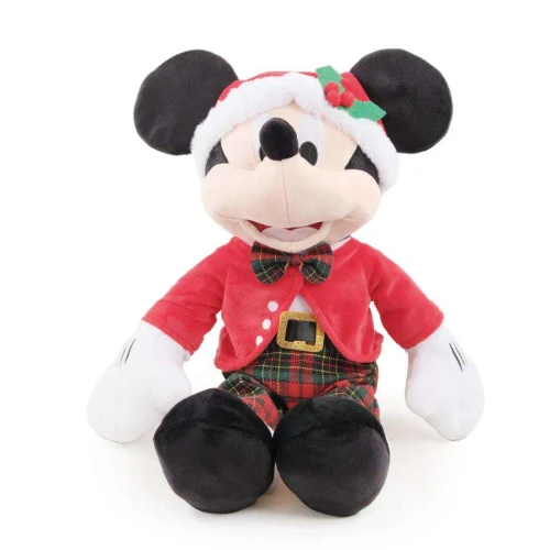 Pelúcia Decorativa Natalina  Mickey Mouse Xadrez 45 cm (Ref. 1085265)