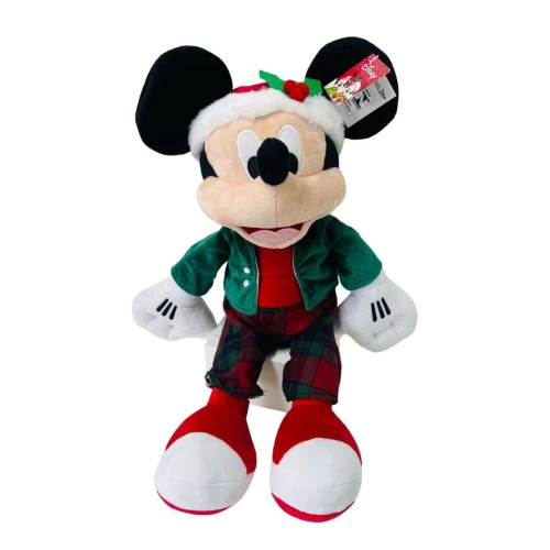 Pelucia Mickey Roupa Xadrez Colorido 50cm - Cromus