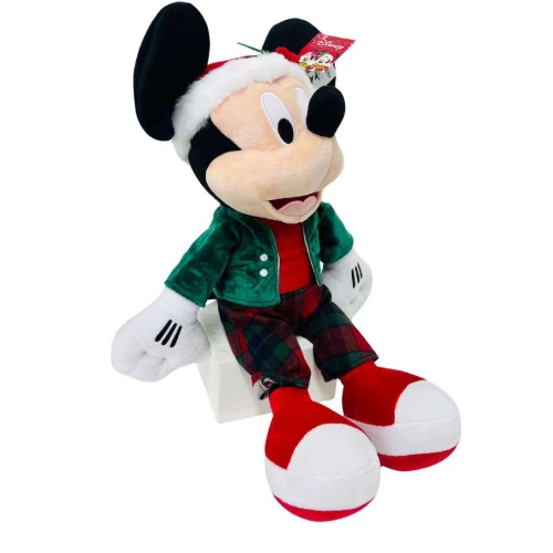 Pelucia Mickey Roupa Xadrez Colorido 50cm - Cromus