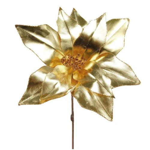 Pick Natalino Flor Dourada/ Ouro 30cm - Cromus