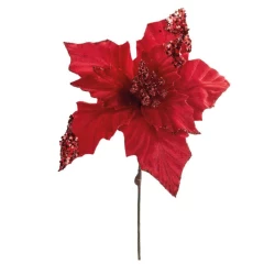 Pick Natalino Flor vermelha 40cm - Cromus