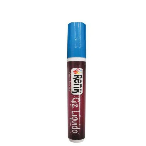 Pincel Marcador Giz Líquido Azul un - Renk