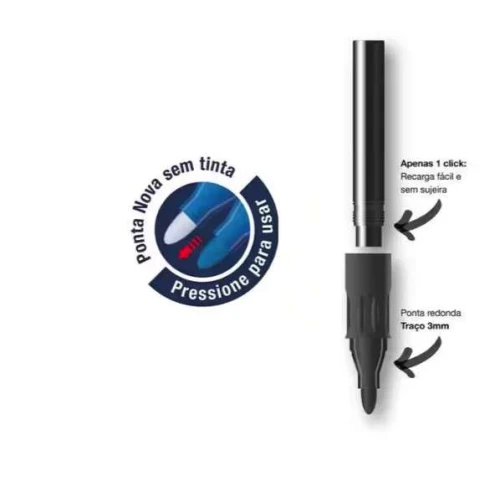 Pincel Marcador Quadro Branco Faber Castell Rosa