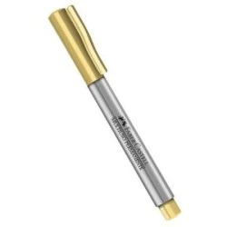 Pincel Permanente 1mm Dourado Faber Castell