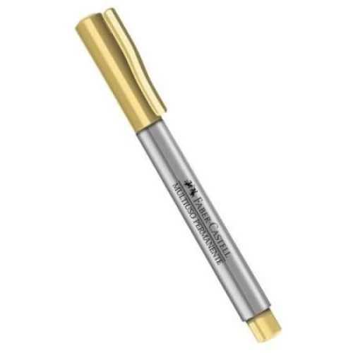 Pincel Permanente 1mm Dourado Faber Castell