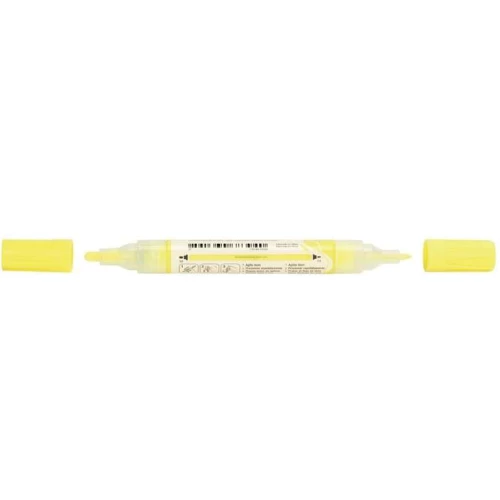 Pincel Permanente Criativo MultiMark Amarelo - Faber Castell