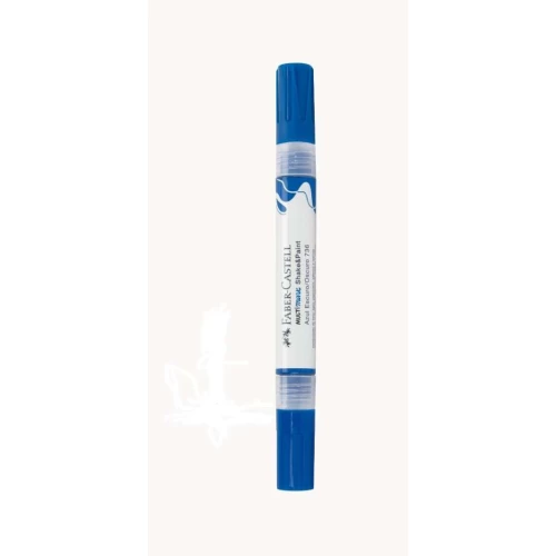 Pincel Permanente Criativo MultiMark Azul Escuro - Faber Castell