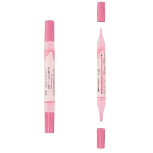 Pincel Permanente Criativo MultiMark Rosa - Faber Castell