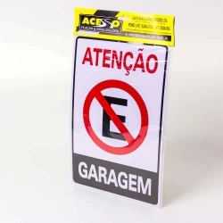 Placa Atenção Garagem P-4