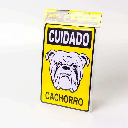 Placa Cuidado Cachorro P-6/1