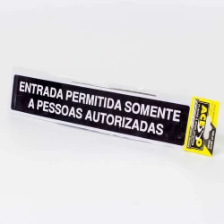 Placa Entrada Permitida Somente a Pessoas Autorizadas A-430