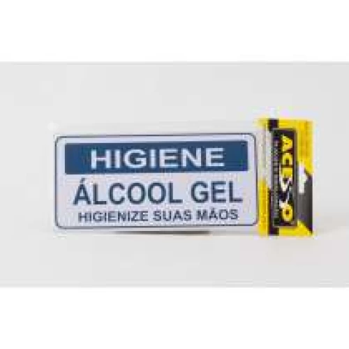 Placa de Acesso Higiene Álcool Gel P37/1