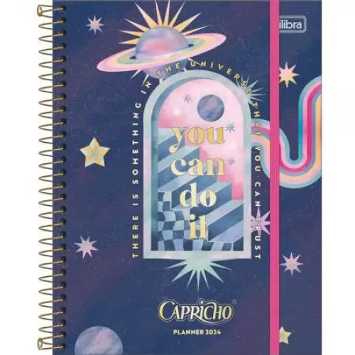 Planner Anual Espiral Capricho 80 folhas - Tilibra