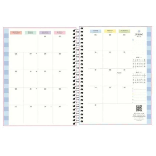Planner Anual Espiral Happy Tilibra 80 Fls