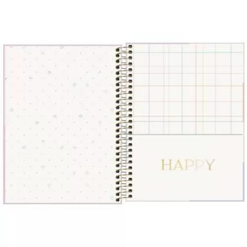 Planner Anual Espiral Happy Tilibra 80 Fls