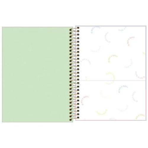 Planner Espiral Anual Happy Verde 80 folhas - Tilibra