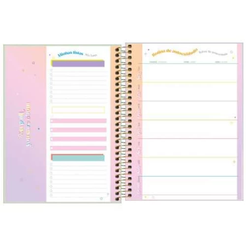 Planner Espiral Anual Happy Verde 80 folhas - Tilibra