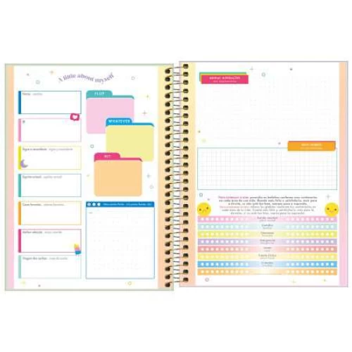 Planner Espiral Anual Happy Verde 80 folhas - Tilibra