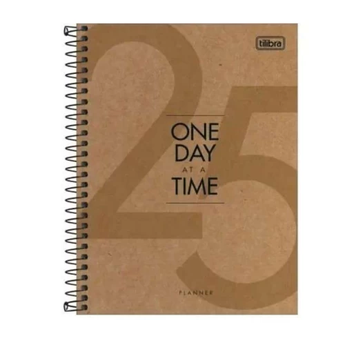 Planner Espiral Anual Kraft Work 80 folhas - Tilibra