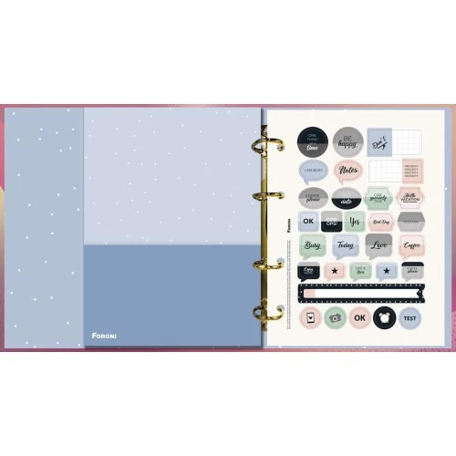 Planner Perm. Argolado Blush Foroni 96 Fls