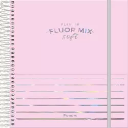 Planner Permanente Espiral Fluor Mix 80 folhas - Foroni