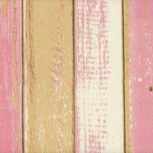 Plástico Adesivo Vintage Tábua Rosa 45cm x 5m - Julifix