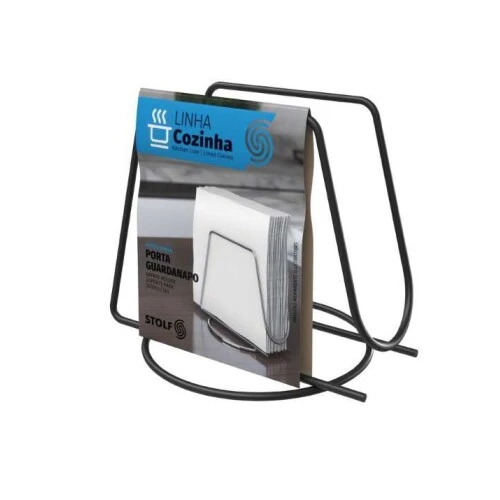 Porta Guardanapo Aramado Black Stolf  Aço Carbono