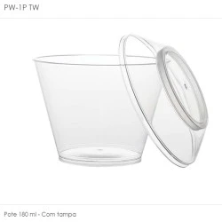 Pote C/Tampa 180 ml PW-1P/TW