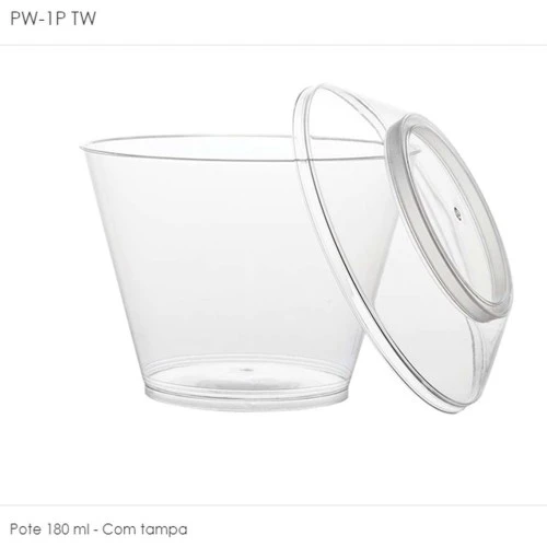 Pote C/Tampa 180 ml PW-1P/TW