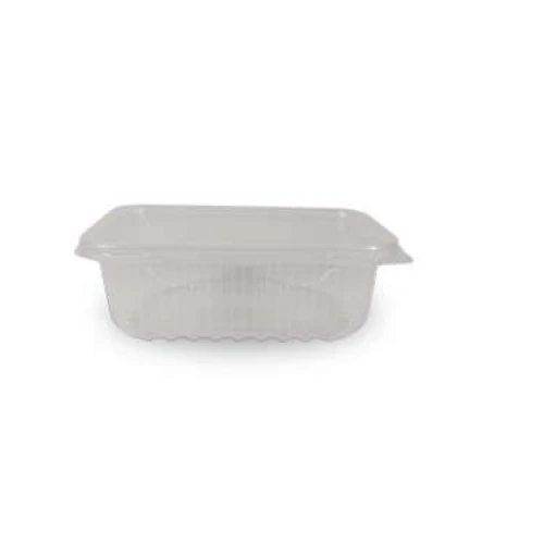 Pote Marmita Retangular Kit 500ml com Tampa Totalplast 24 Unidades