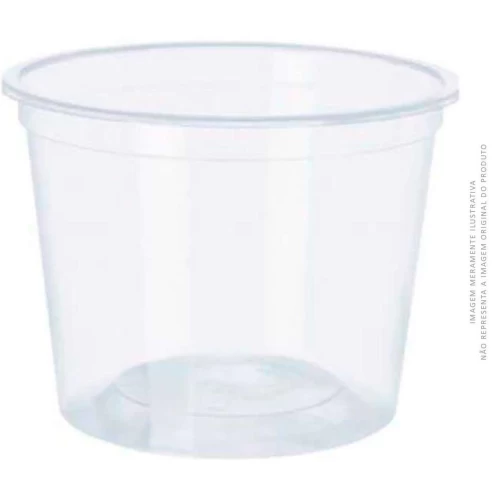 Pote Transparente 255ml Copobras - C/50 Unidades