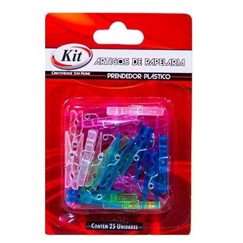 Prendedor Plástico Mini Colorido