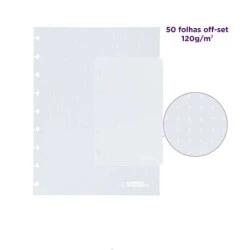 Refil Pautado Inteligente  Grande 90g/m²  90 Folhas