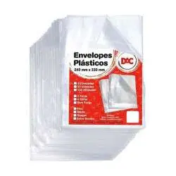 Refil Plastico 4 furos A4 PCT/100 Fino