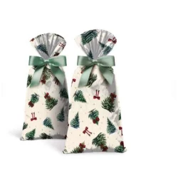 Saco Metalizado Natal Pinheiro Natalino 30x44 - Cromus